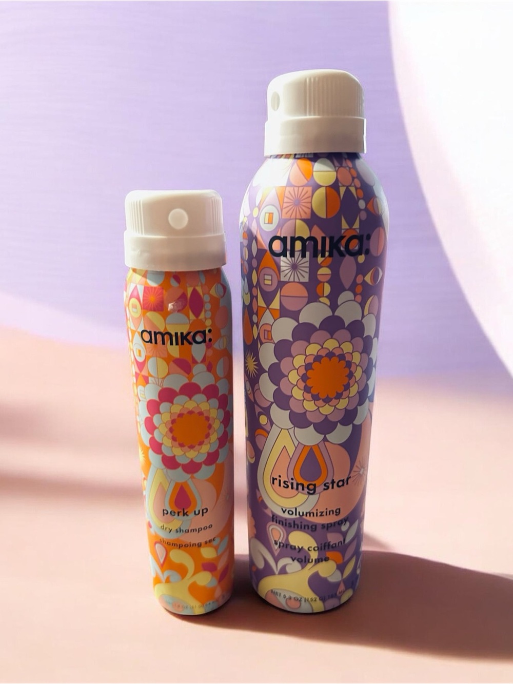 amika Purple & Multicolor Dry Shampoo and Volumizing Spray Duo